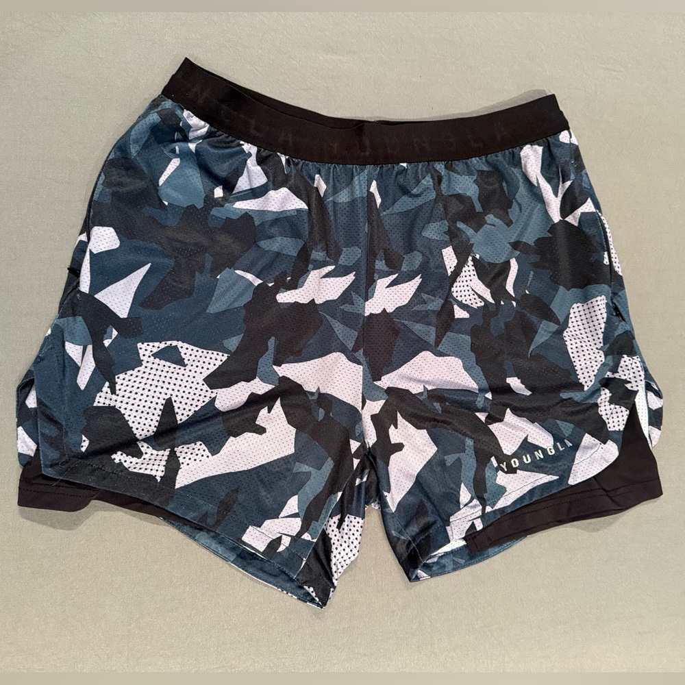 YoungLA Men’s Camo Athletic Shorts
